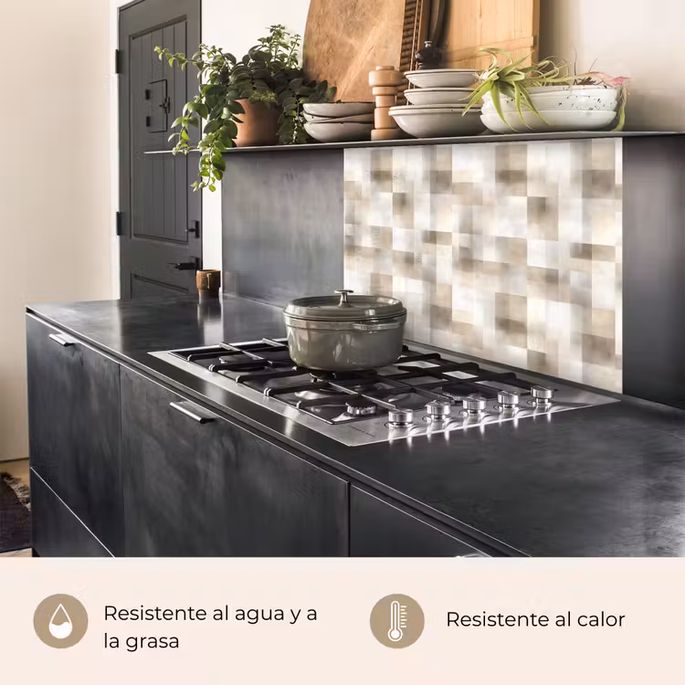 Revestimiento cocina - Textura - Lino - Beige — 4