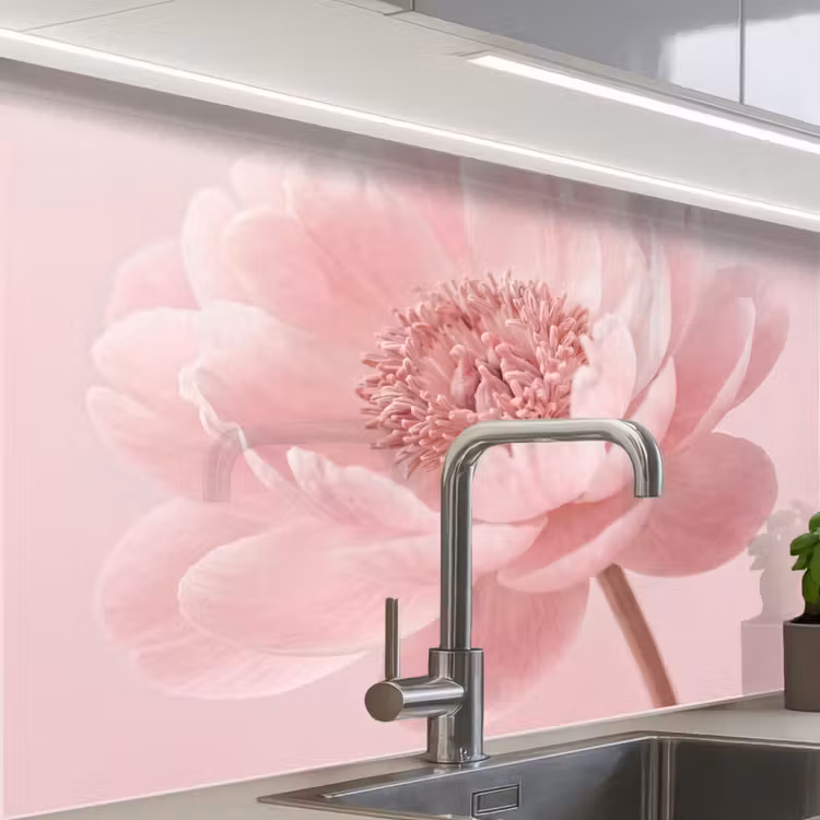 Revestimiento cocina - Flor - Peonía - Rosa — 1