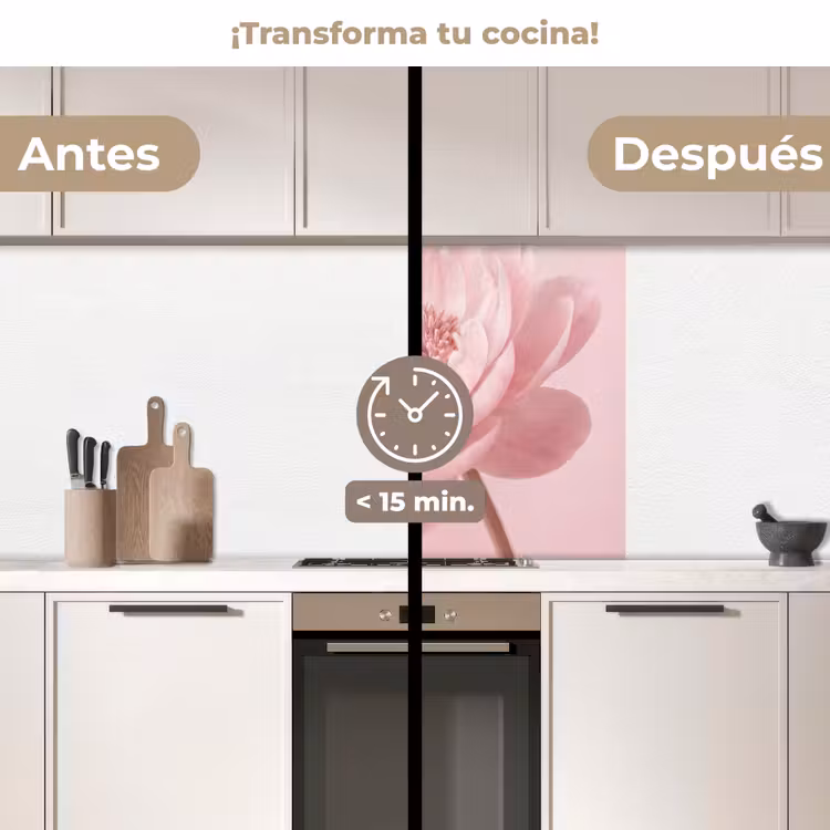 Revestimiento cocina - Flor - Peonía - Rosa — 2