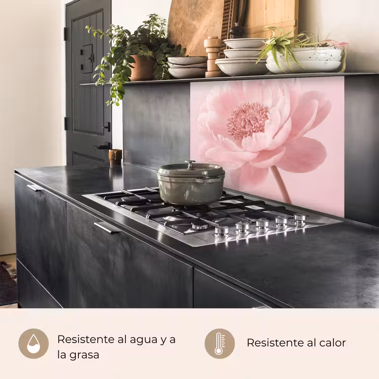 Revestimiento cocina - Flor - Peonía - Rosa — 4
