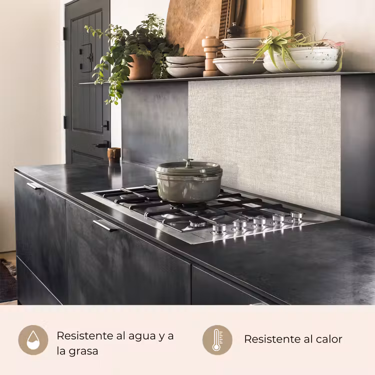 Revestimiento cocina - Lino - Textura - Beige — 4