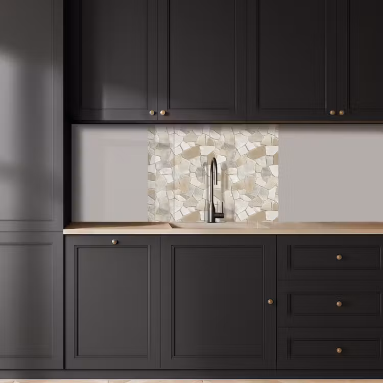 Revestimiento cocina - Mosaico - Piedras - Beige — 5