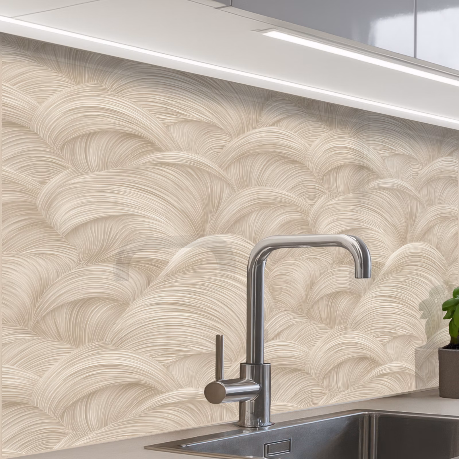 Revestimiento cocina - Arcos - Patrón - Beige — 1