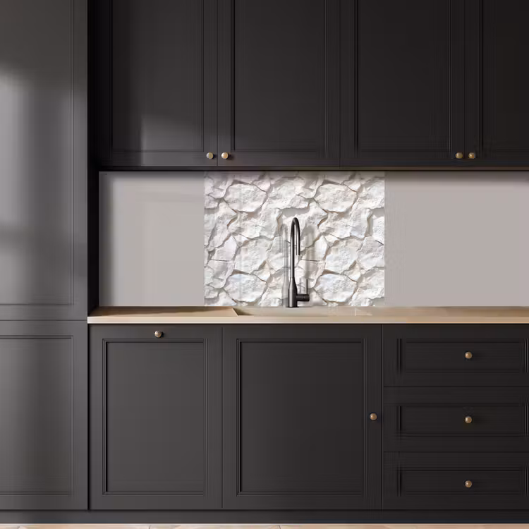 Revestimiento cocina - Estructura - Roca - Blanco — 5