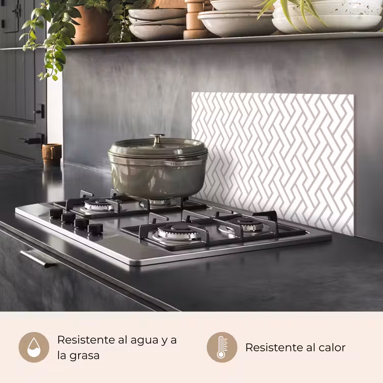 Salpicaderos de cocina - Gráfico - Patrón - Moderno - Línea — 2