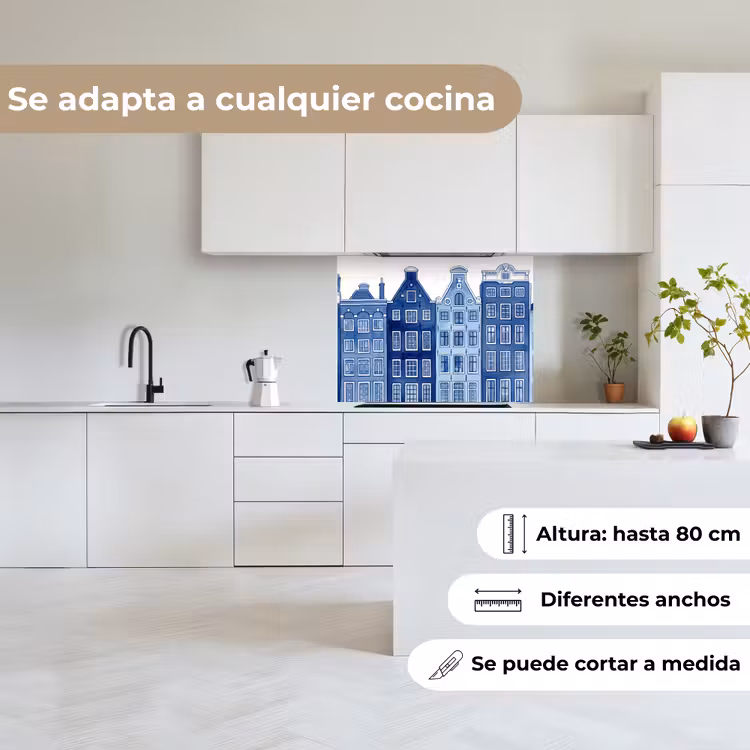 Revestimiento cocina - Acuarela - Casas del canal - Delftware — 6