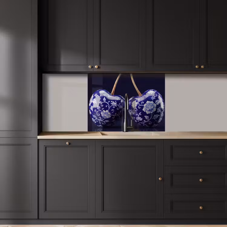 Revestimiento cocina - Porcelana - Cereza - Delft - Azul — 5