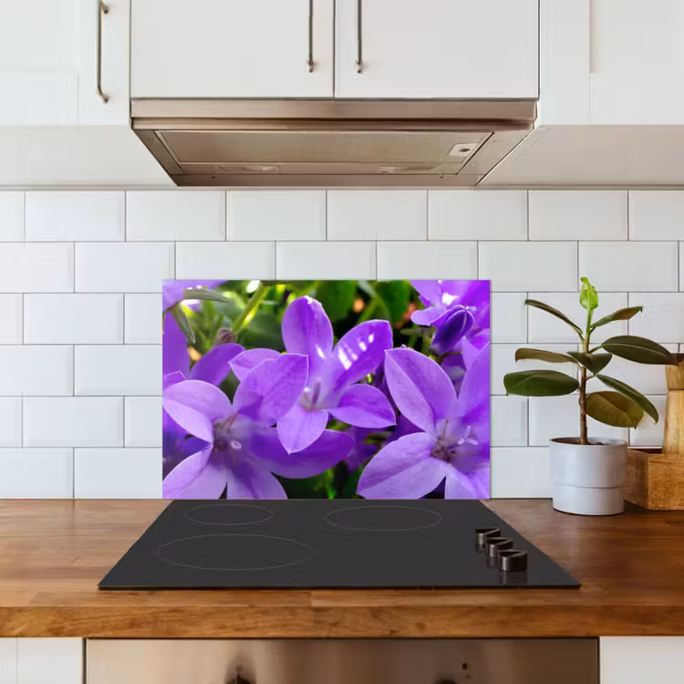 Salpicaderos de cocina - Flores - Morado - Naturaleza — 3
