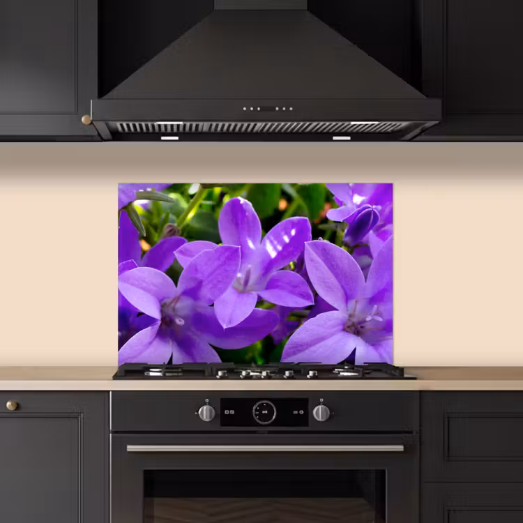 Salpicaderos de cocina - Flores - Morado - Naturaleza — 5