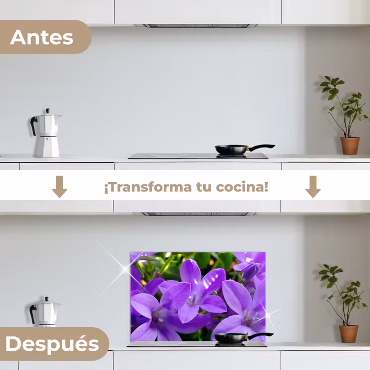 Salpicaderos de cocina - Flores - Morado - Naturaleza — 7