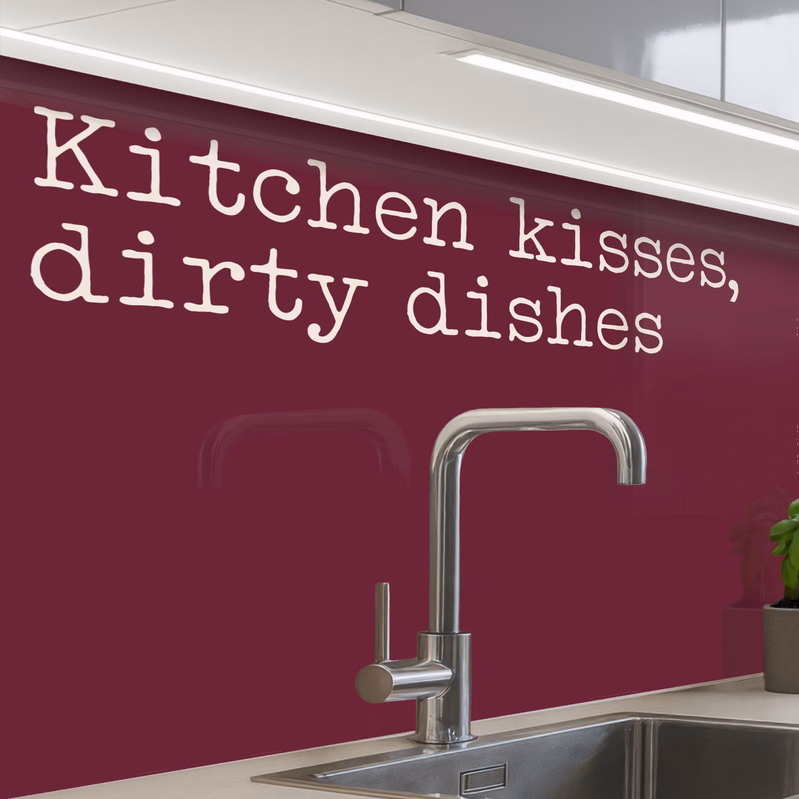 Revestimiento cocina - Besos de cocina, platos sucios — 1