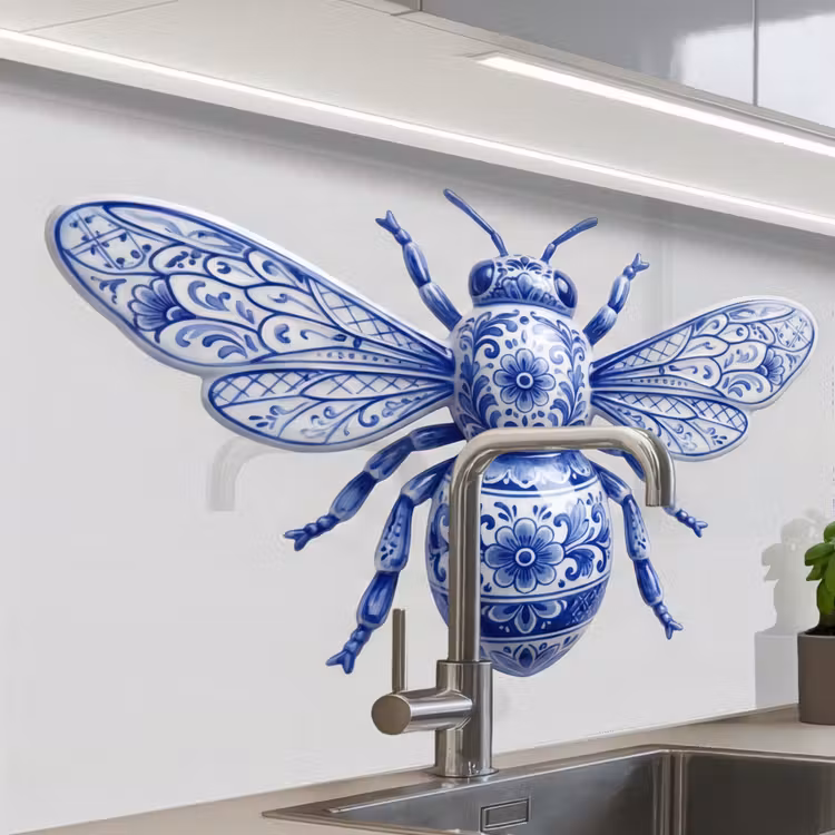 Revestimiento cocina - Abeja - Moderno - Delft - Azul — 1