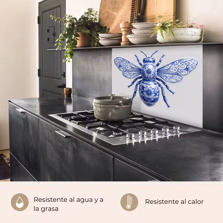 Revestimiento cocina - Abeja - Moderno - Delft - Azul — 4