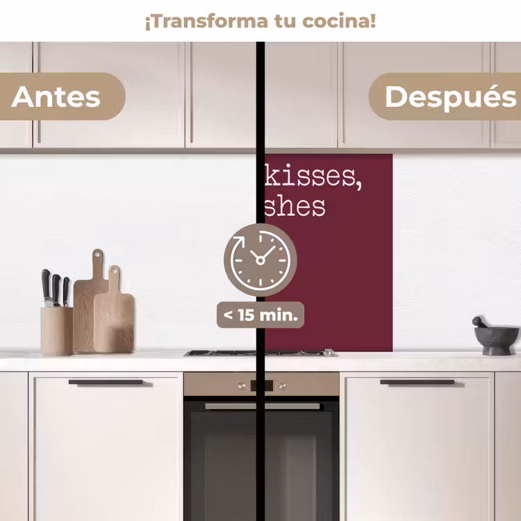 Revestimiento cocina - Besos de cocina, platos sucios — 2