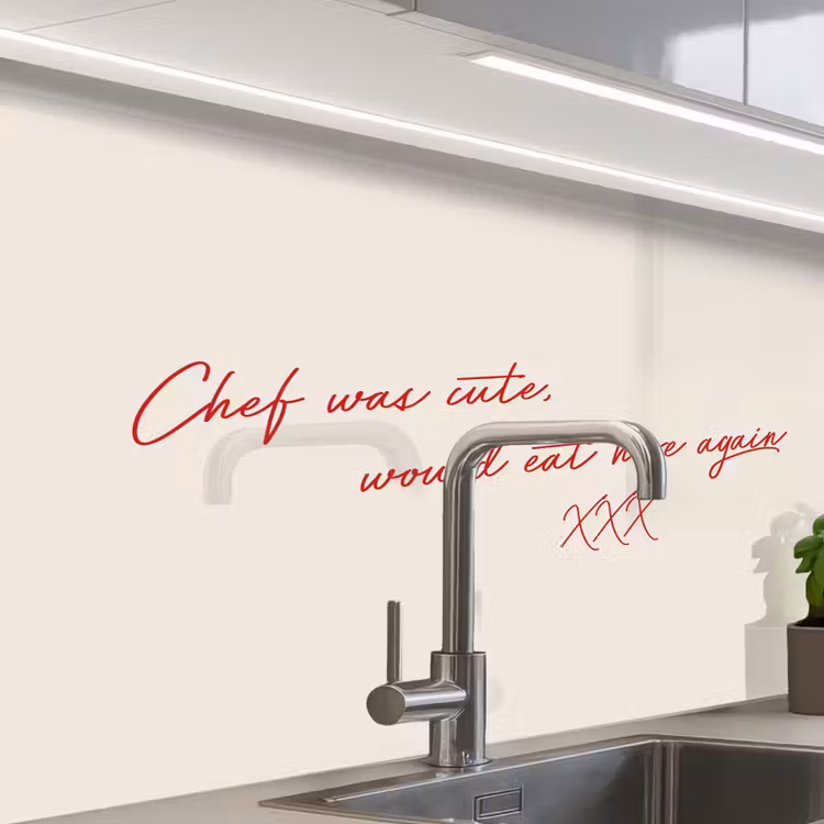 Revestimiento cocina - Chef era lindo comería aquí otra vez — 1