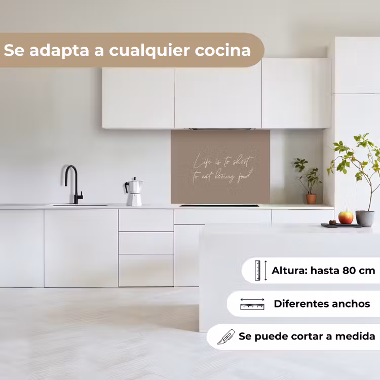 Revestimiento cocina - La vida es demasiado corta para comer comida aburrida — 6