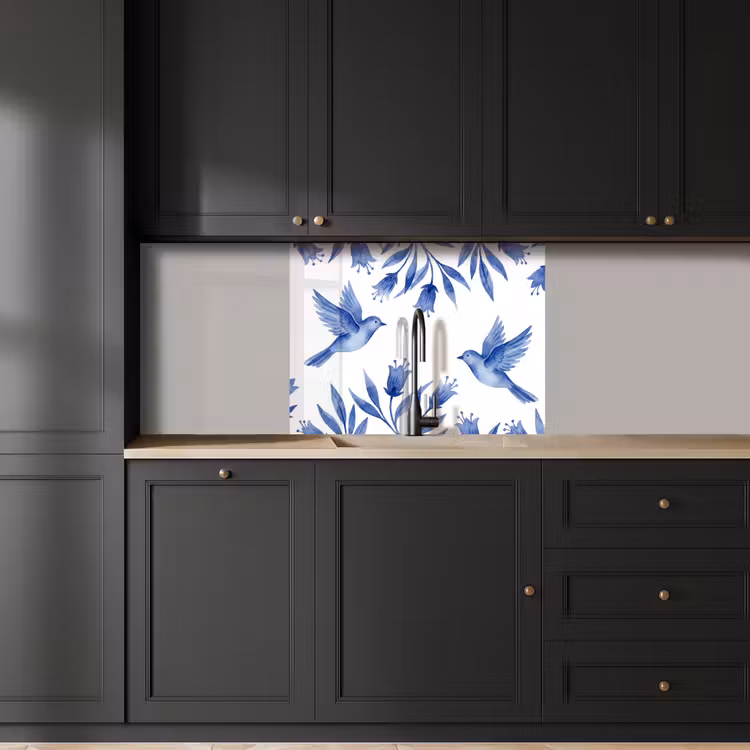 Revestimiento cocina - Moderno - Pájaros - Delftware — 5