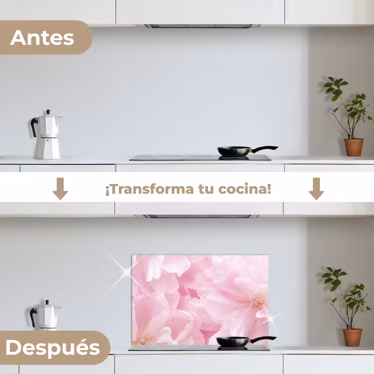 Salpicaderos de cocina - Flores - Rosa - Peonía — 7