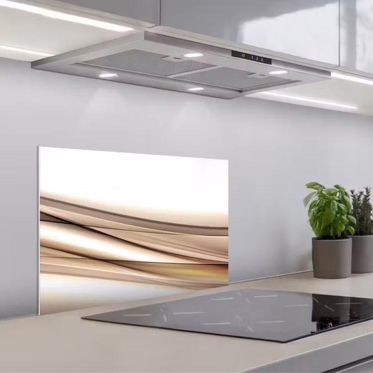 Salpicaderos de cocina - Olas - Abstracto - Topo — 1