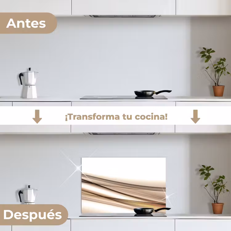 Salpicaderos de cocina - Olas - Abstracto - Topo — 7