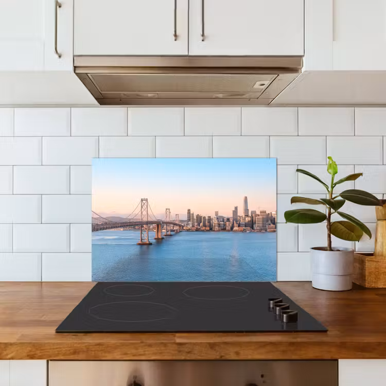 Salpicaderos de cocina - Agua - Puente - Horizonte - Moderno — 3