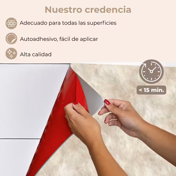 Salpicaderos de cocina - Beige - Estructura en relieve - Piedra natural — 4