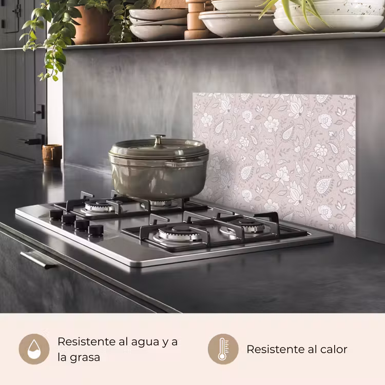 Salpicaderos de cocina - Flores - Firmado - Lavanda — 2