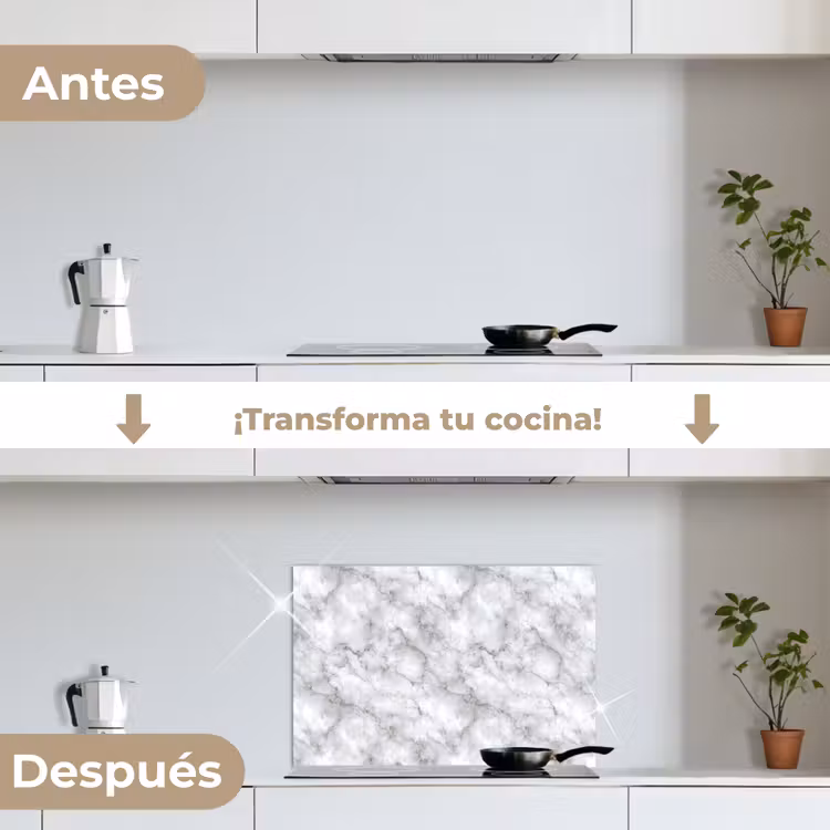 Salpicaderos de cocina - Gris - Mármol - Clásico - Vetas — 7