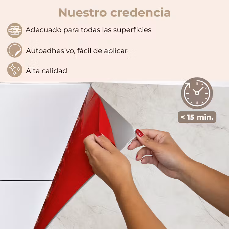 Salpicaderos de cocina - Gris - Mármol - Vetas — 4