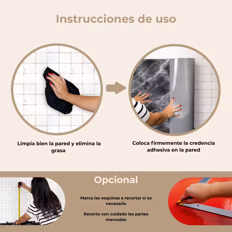 Salpicaderos de cocina - Gris oscuro - Rayo - Mármol — 6