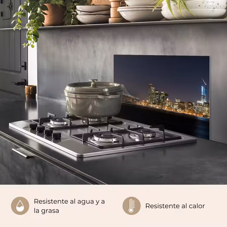 Salpicaderos de cocina - Iluminación - Cielo - Rascacielos - Skyline — 2