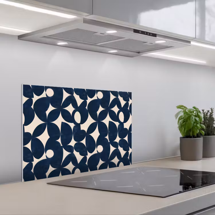 Salpicaderos de cocina - Moderno - Geométrico - Azul — 1