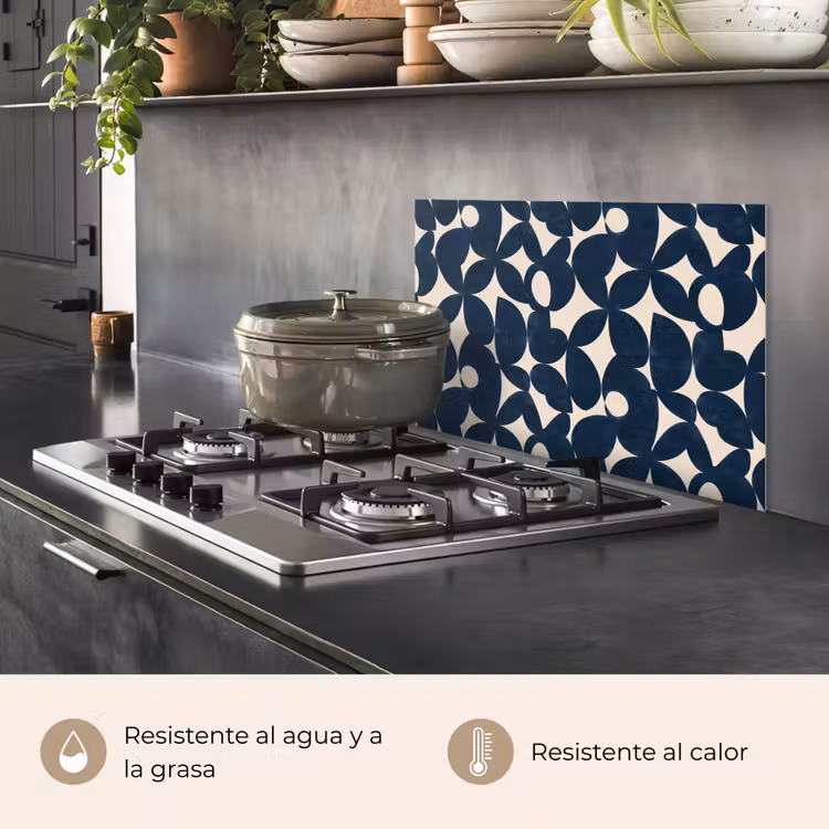 Salpicaderos de cocina - Moderno - Geométrico - Azul — 2
