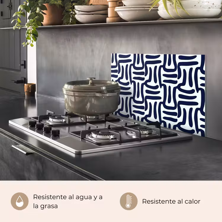 Salpicaderos de cocina - Abstracto - Moderno - Azul — 2