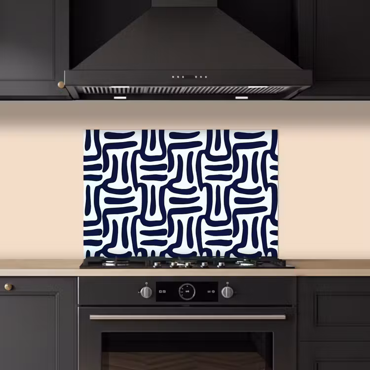 Salpicaderos de cocina - Abstracto - Moderno - Azul — 5