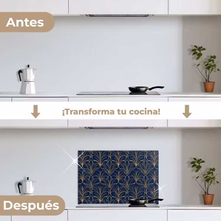 Salpicaderos de cocina - Deco - Abanico - Azul — 7