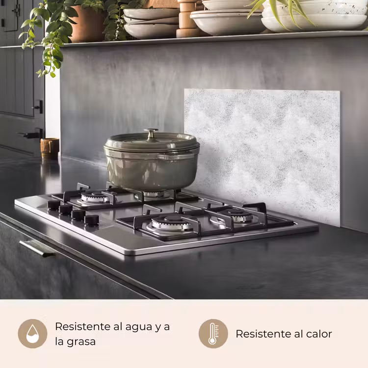 Salpicaderos de cocina - Gris claro - Áspero - Sutil — 2