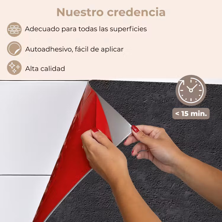 Salpicaderos de cocina - Gris oscuro - Textura asfáltica - Rugosa — 4