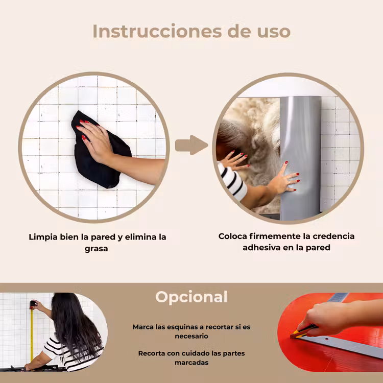 Salpicaderos de cocina - Oveja - Ojo - Blanco — 6