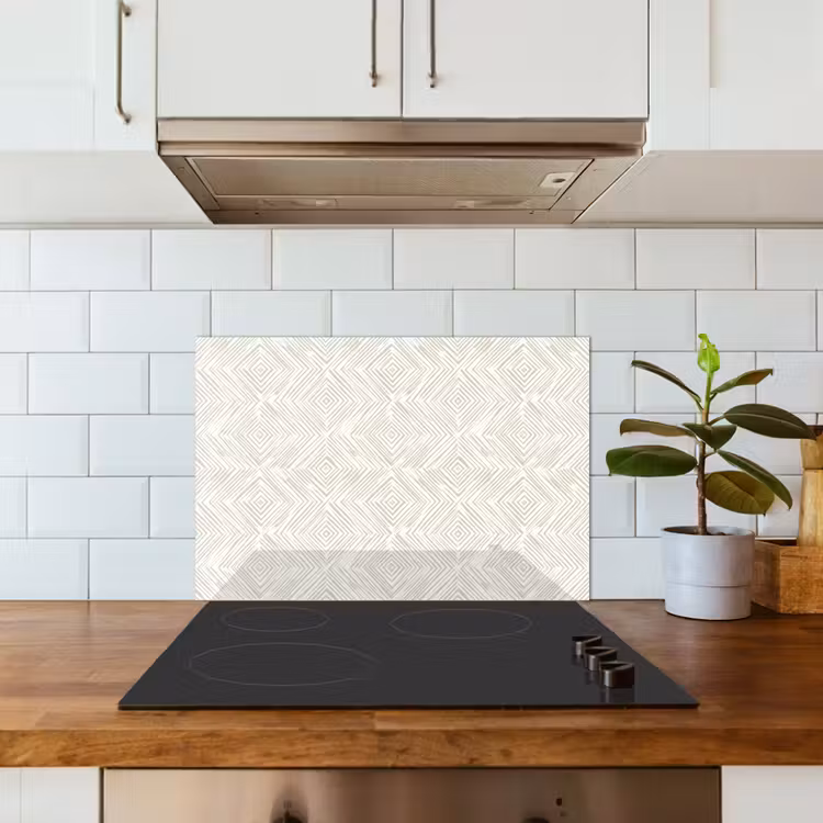 Salpicaderos de cocina - Abstracto - Diamantes - Beige — 3