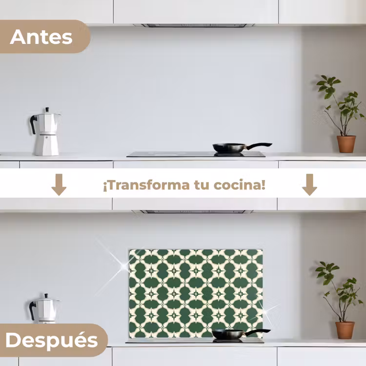 Salpicaderos de cocina - Azulejos - Classic - Verde — 7