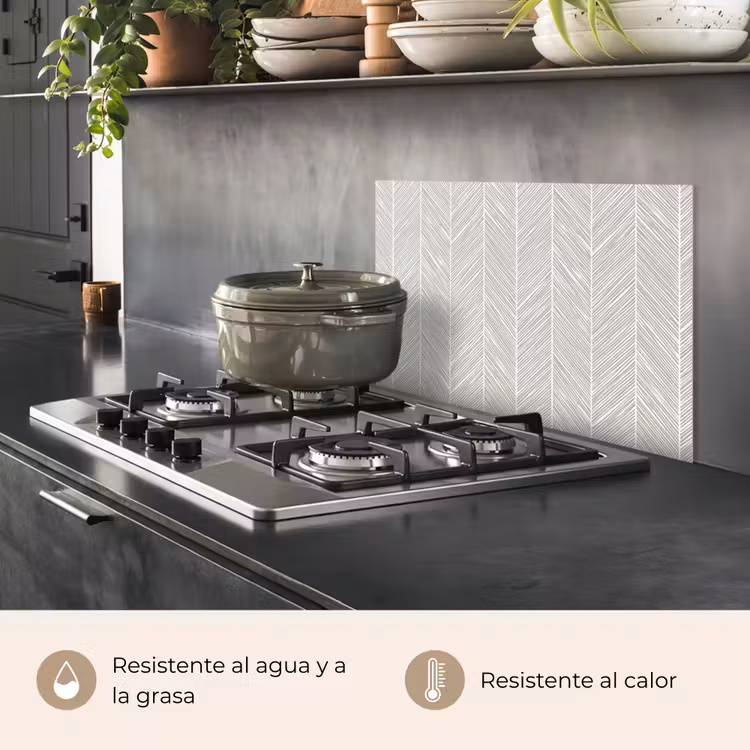Salpicaderos de cocina - Classic - Espiga - Gris — 2