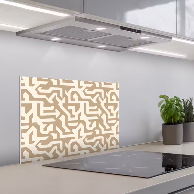 Salpicaderos de cocina - Moderno - Abstracto - Beige — 1