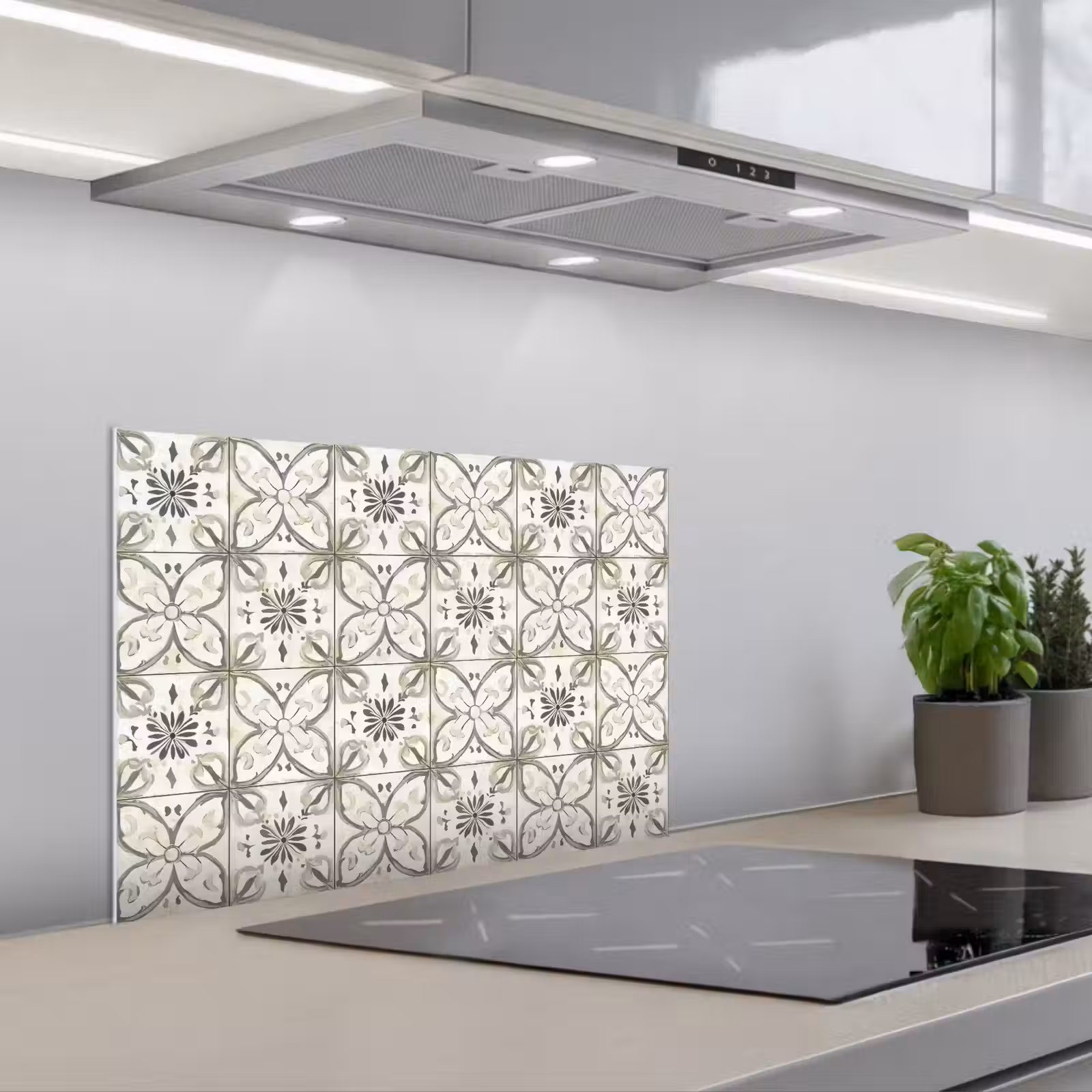 Salpicaderos de cocina - Antiguo - Azulejos - Beige — 1