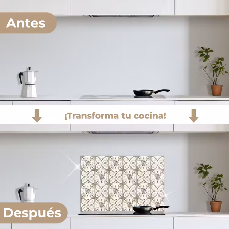 Salpicaderos de cocina - Antiguo - Azulejos - Beige — 7