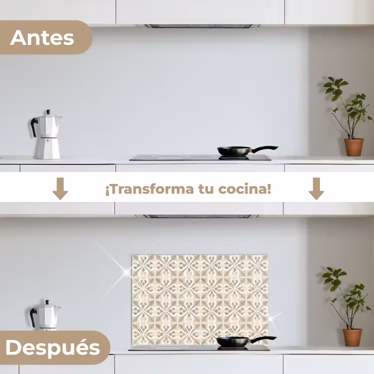 Salpicaderos de cocina - Azulejos - Motivo - Beige — 7