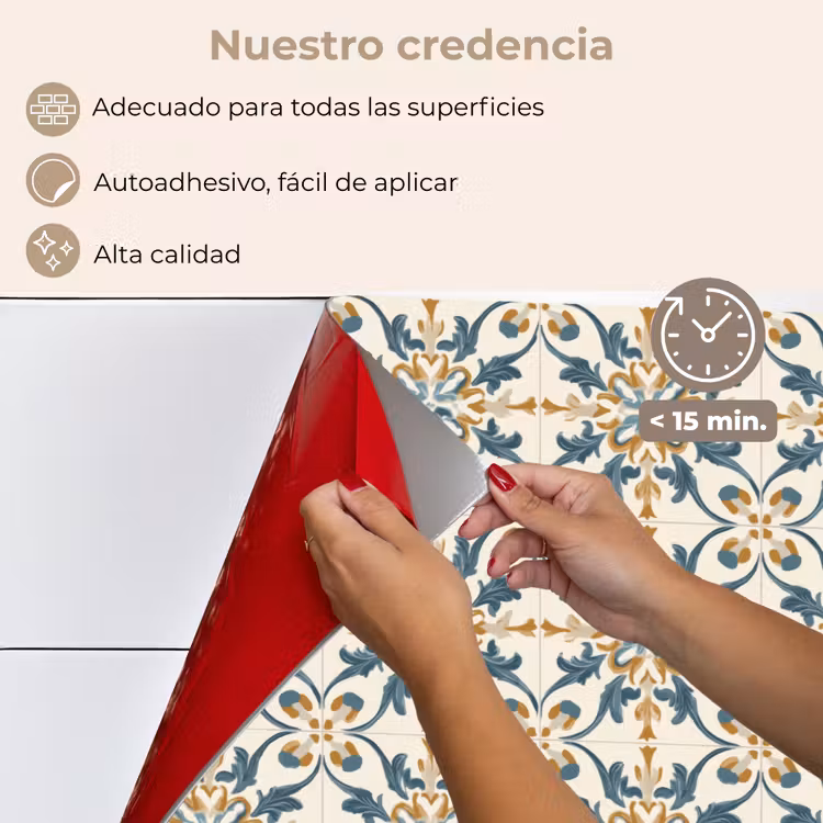 Salpicaderos de cocina - Estampado - Clásico - Colorido — 4