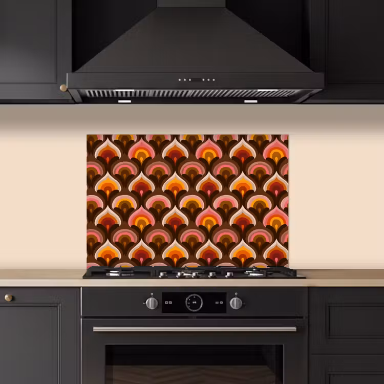 Salpicaderos de cocina - Estampado - Retro - Colorido — 5