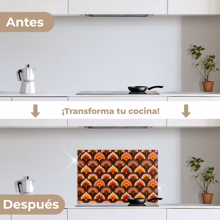 Salpicaderos de cocina - Estampado - Retro - Colorido — 7