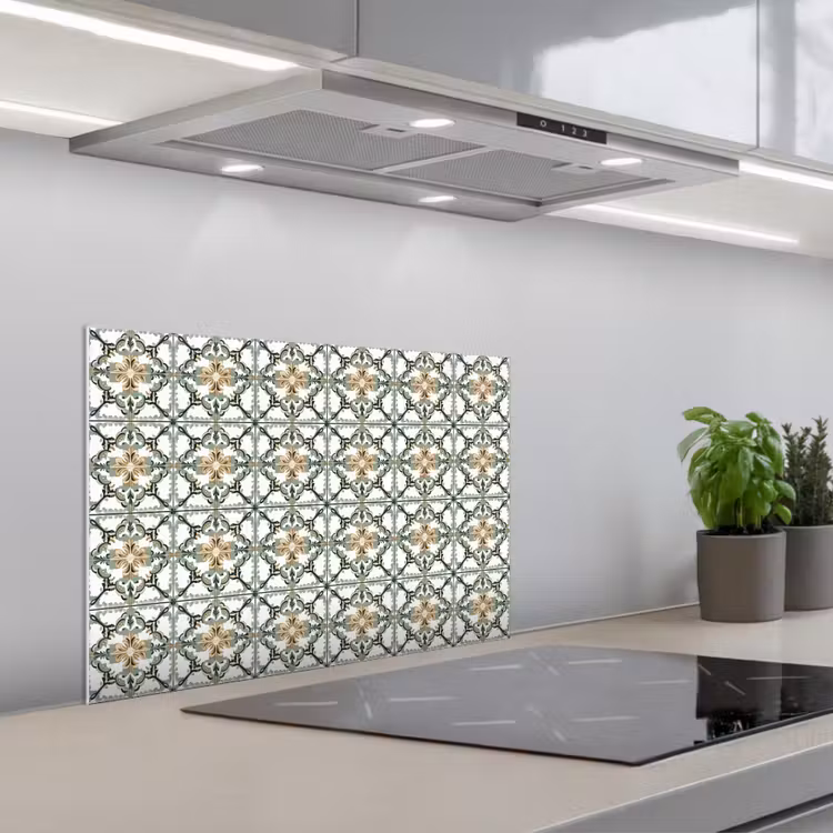 Salpicaderos de cocina - Floral - Envejecido - Colorido — 1